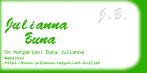 julianna buna business card